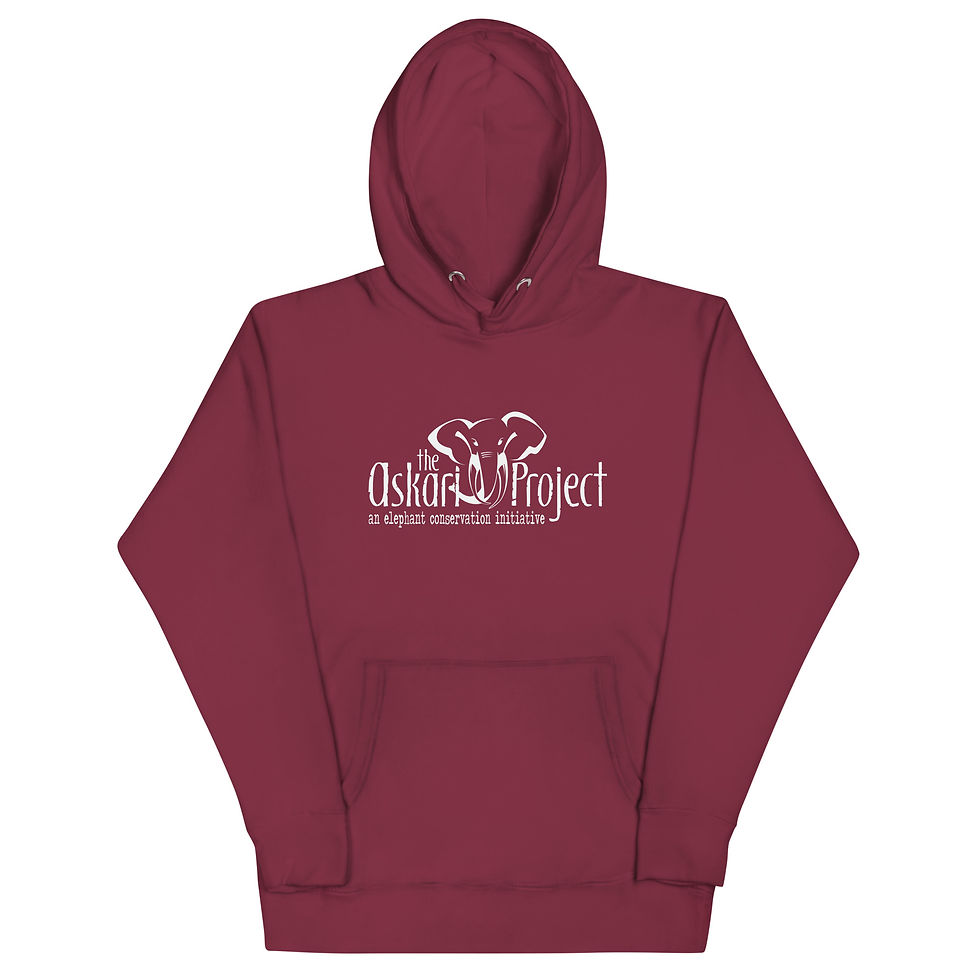 Thumbnail: Askari Project Unisex Hoodie - White Logo