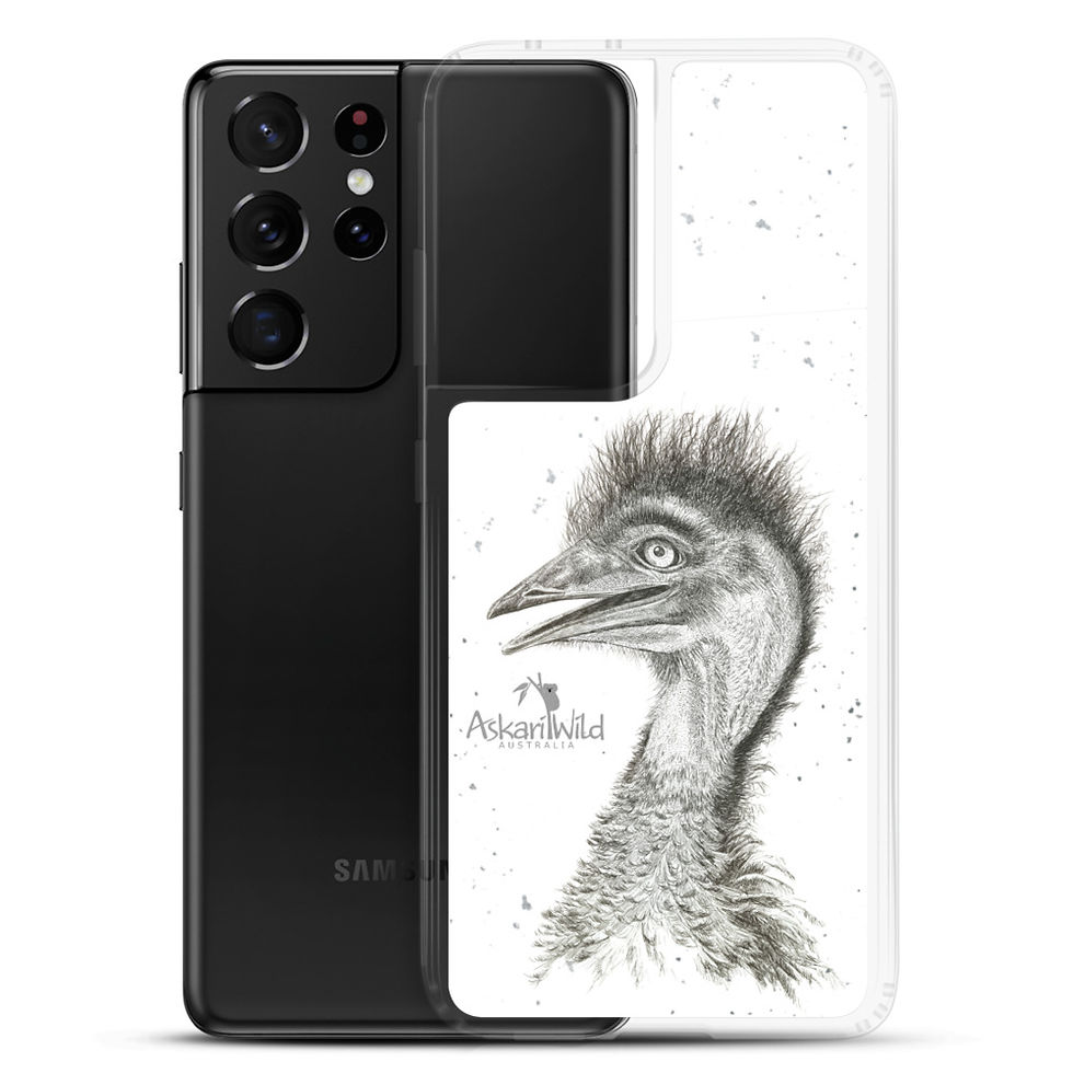 Thumbnail: Askari Wild Samsung Phone Case - Aussie Sketch Series Emu Design
