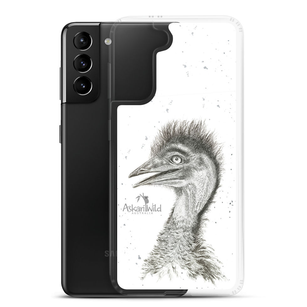 Thumbnail: Askari Wild Samsung Phone Case - Aussie Sketch Series Emu Design