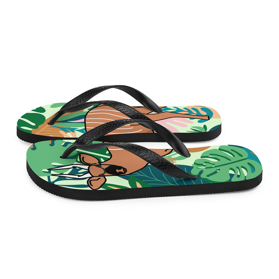 Thumbnail: Bongo Project Flip Flops - Forest Design