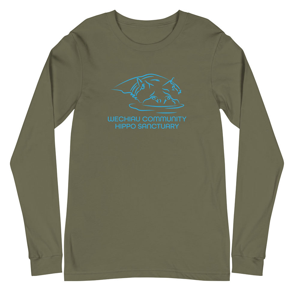 Thumbnail: Wechiau Hippo Long Sleeve Shirt - Sketch Design