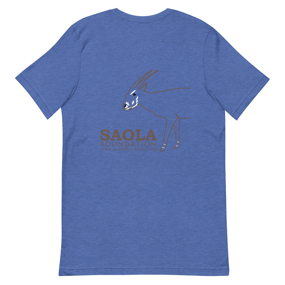 Thumbnail: Saola Foundation Unisex Soft Blend T-Shirt - Outline Design