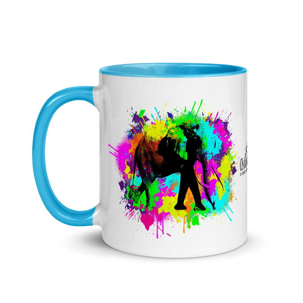 Thumbnail: Askari Project Mug - Paint Splatter Bull Design