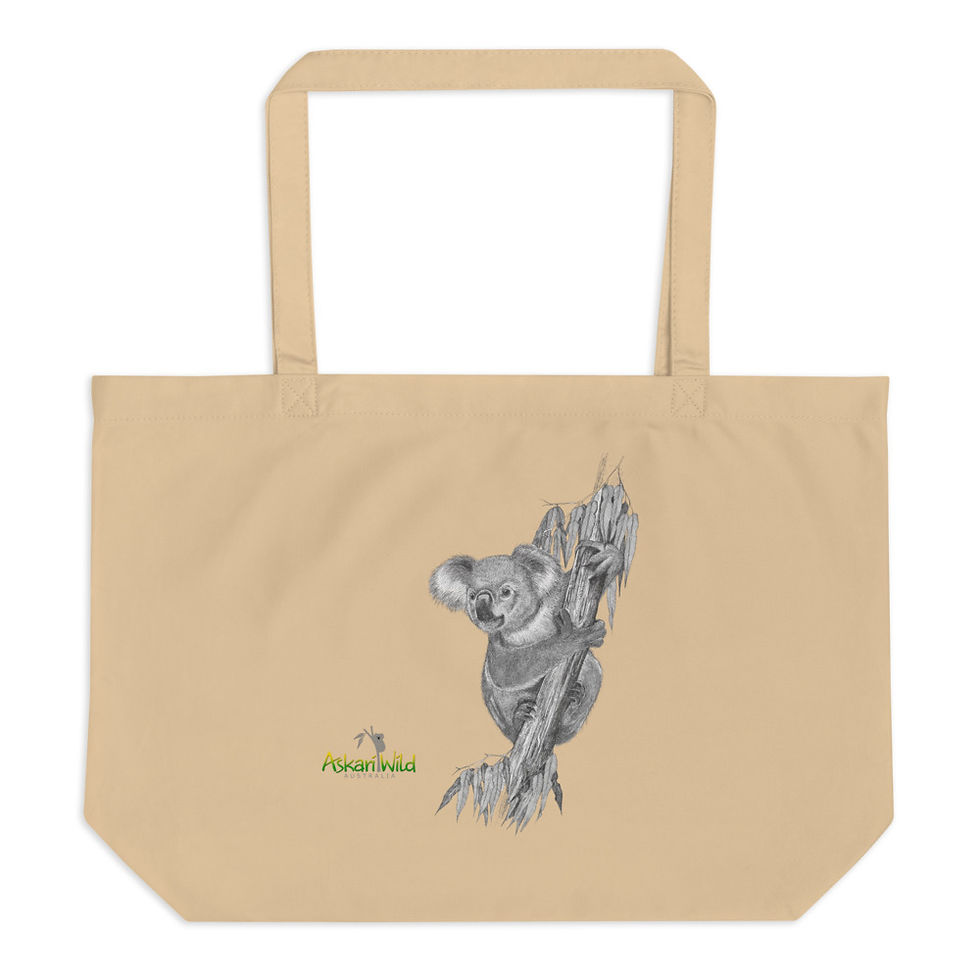 Thumbnail: Askari Wild Tote Bag - Aussie Sketch Series Koala Design