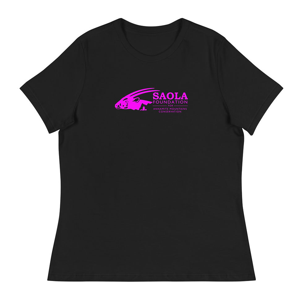 Thumbnail: Saola Foundation Women's T-Shirt - Pink Logo