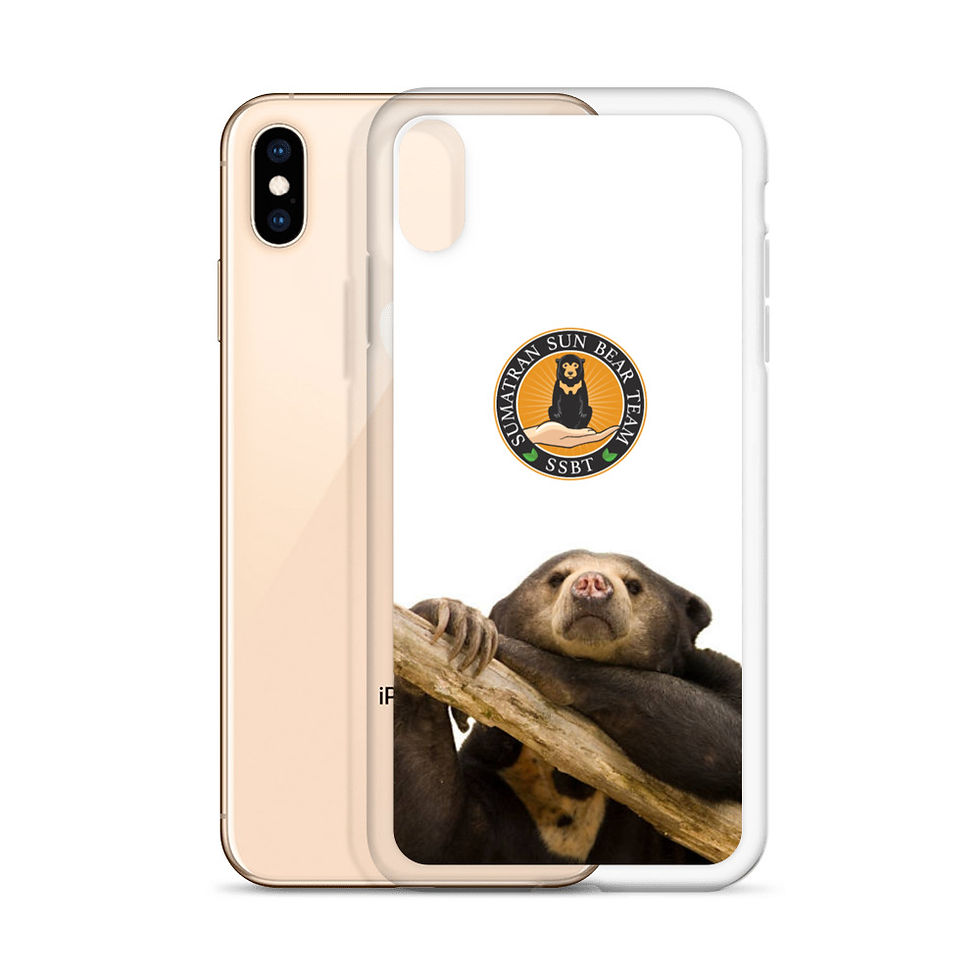 Thumbnail: Sumatran Sun Bear Team iPhone Case - Holding On Design