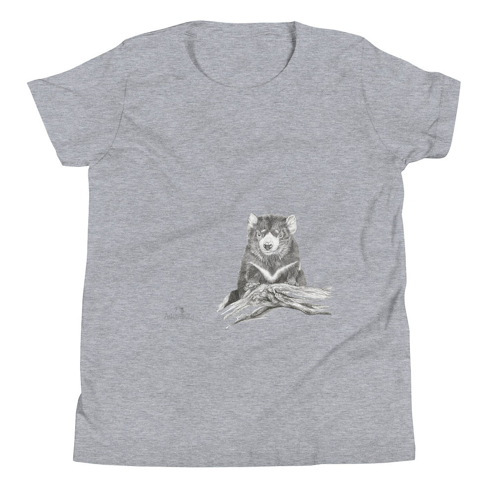 Thumbnail: Askari Wild Youth T-Shirt - Aussie Sketch Series Tas Devil Design