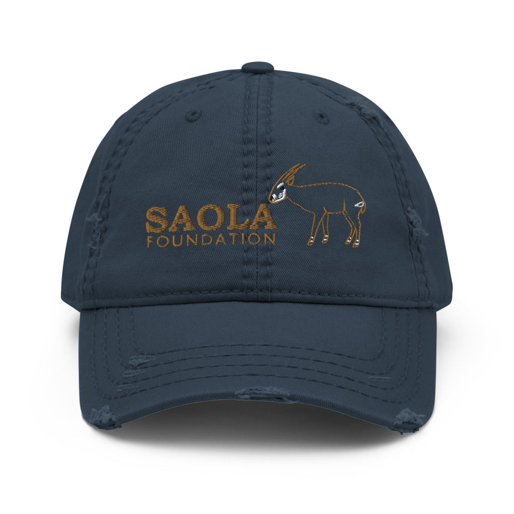 Saola Foundation Distressed Cap - Outline Design