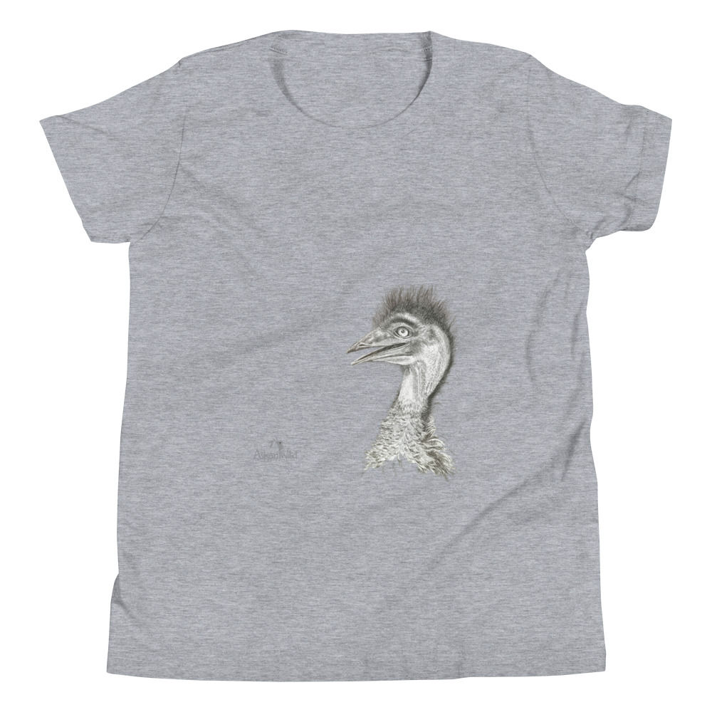 Askari Wild Youth T-Shirt - Aussie Sketch Series Emu Design