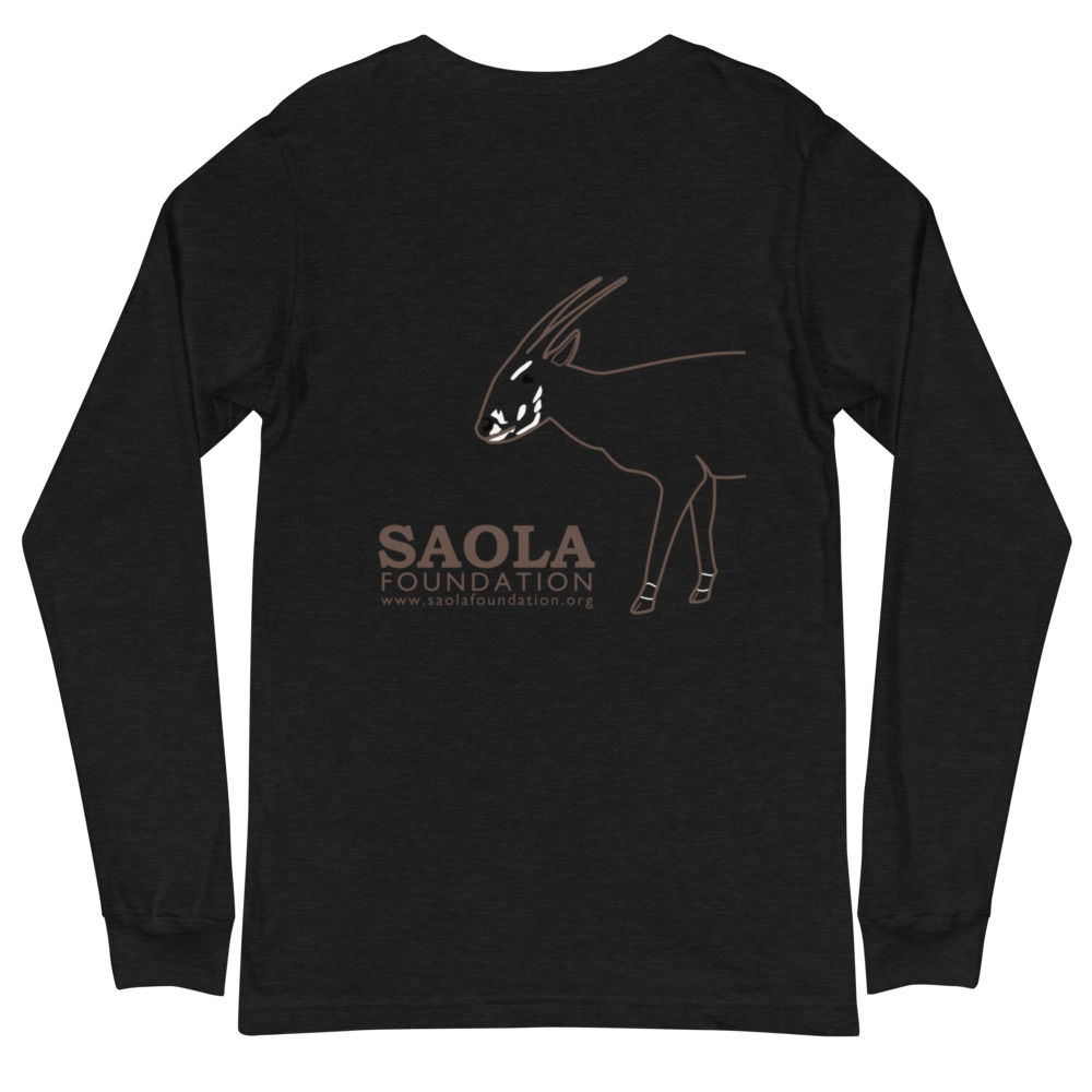 Saola Foundation Long Sleeve Shirt - Outline Design