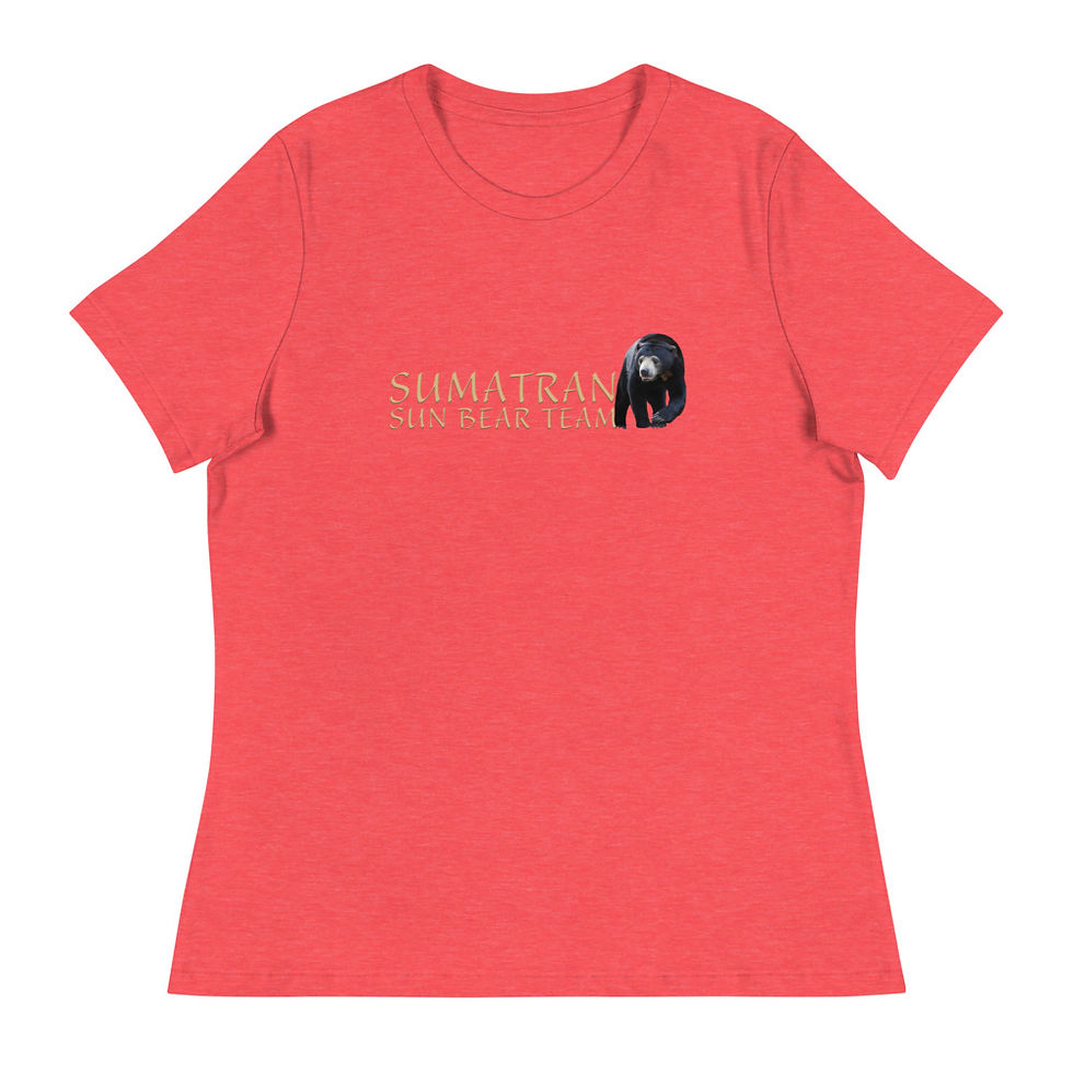 Thumbnail: Sumatran Sun Bear Team Women's T-Shirt - Walking Bear Design