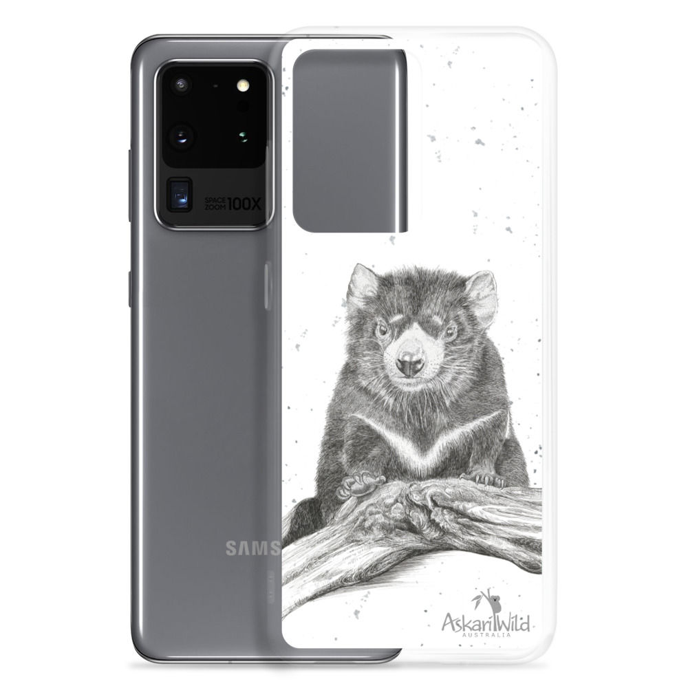 Askari Wild Samsung Phone Case - Aussie Sketch Series Tas Devil Design