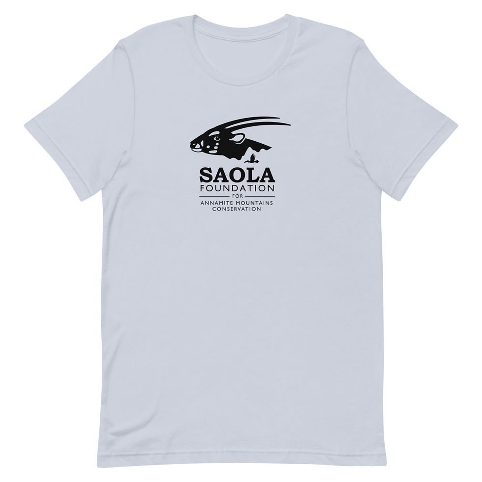Thumbnail: Saola Foundation Unisex Cotton T-Shirt - Black Logo