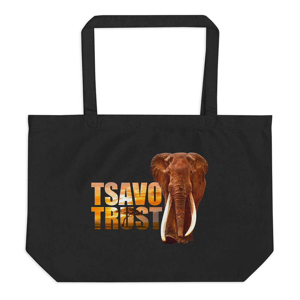 Thumbnail: Tsavo Trust Tote Bag - Landscape Design with LU-1
