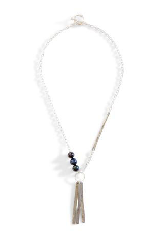 Thumbnail: Hammered Snarewire Chain Necklace