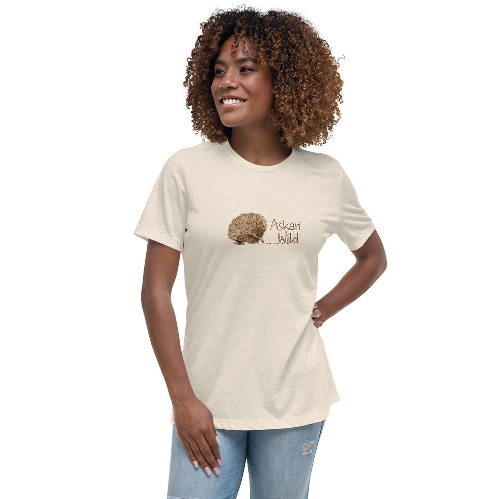 Thumbnail: Askari Wild Women's T-Shirt - Aussie Sketch Series Echidna and Ants Design