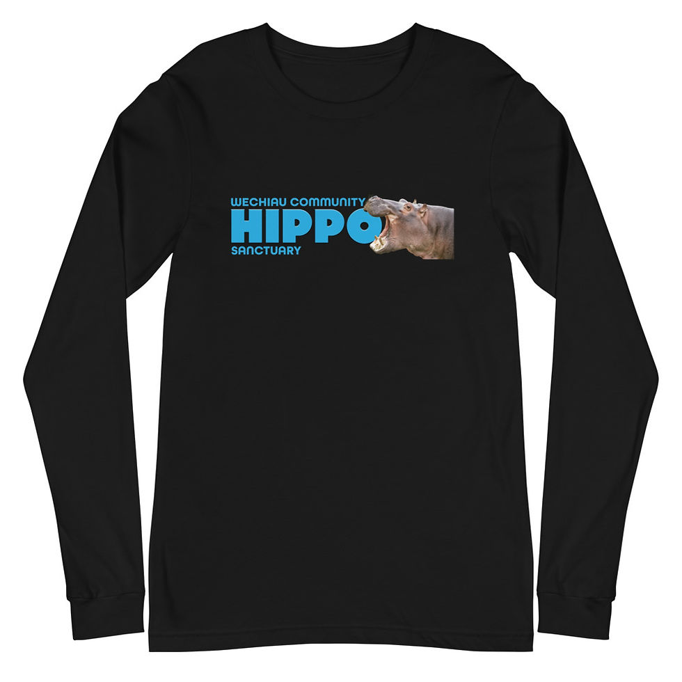 Thumbnail: Wechiau Hippo Long Sleeve Shirt - Hippo Head Design