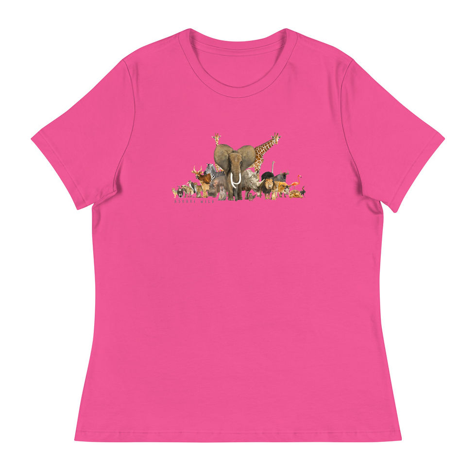 Thumbnail: Askari Wild Women's T-Shirt - Animal Group Design