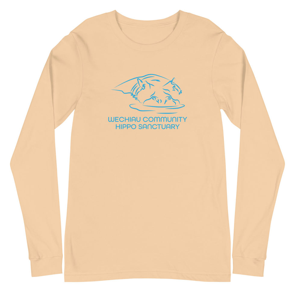 Thumbnail: Wechiau Hippo Long Sleeve Shirt - Sketch Design