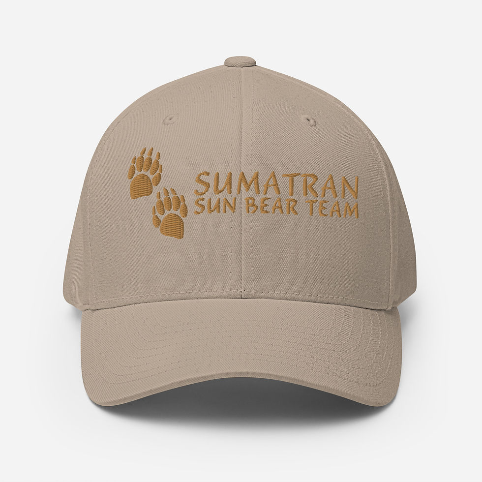 Thumbnail: Sumatran Sun Bear Team Flexfit Cap - Bear Paw Design