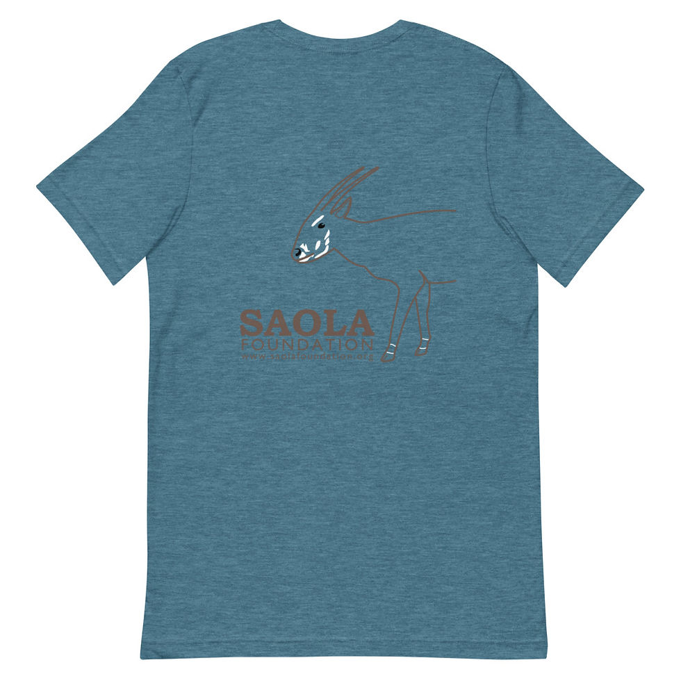 Thumbnail: Saola Foundation Unisex Soft Blend T-Shirt - Outline Design