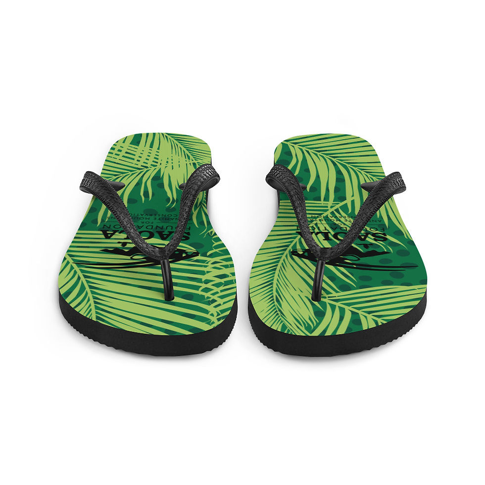 Thumbnail: Saola Foundation Flip Flops - Forest Design