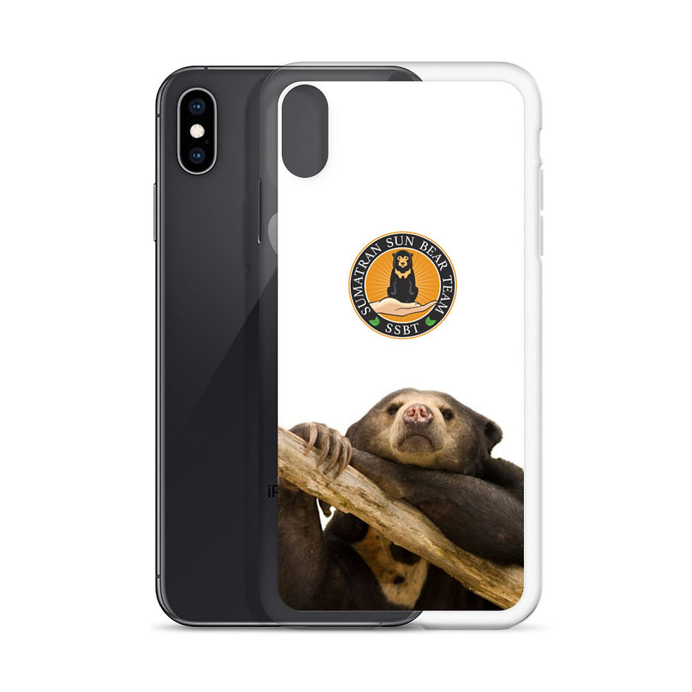Thumbnail: Sumatran Sun Bear Team iPhone Case - Holding On Design