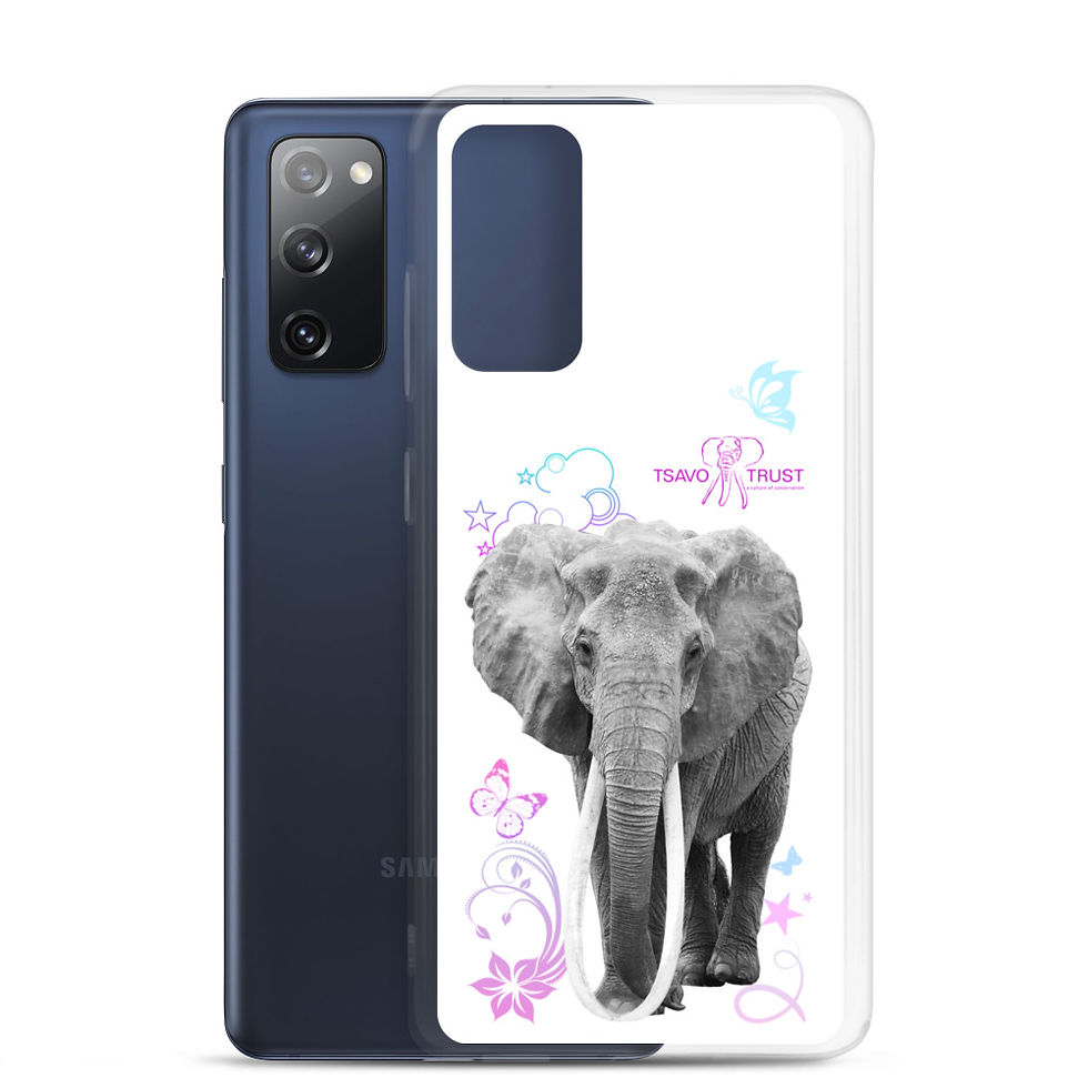 Thumbnail: Tsavo Trust Samsung Phone Case - Female Tusker F_DI1 Design