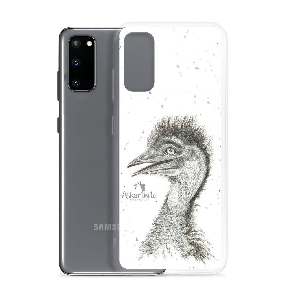 Thumbnail: Askari Wild Samsung Phone Case - Aussie Sketch Series Emu Design