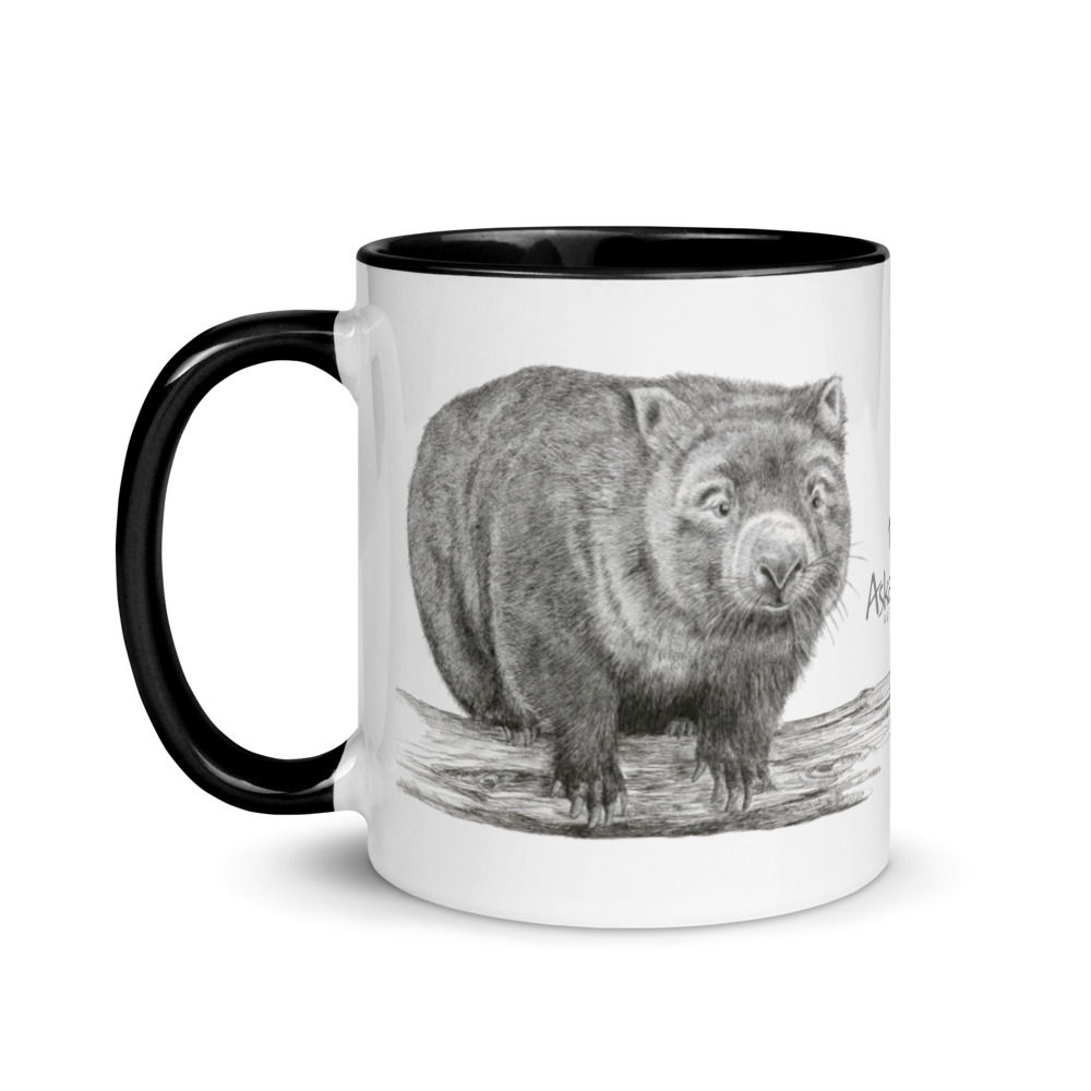Askari Wild Mug -  Aussie Sketch Series Wombat Design