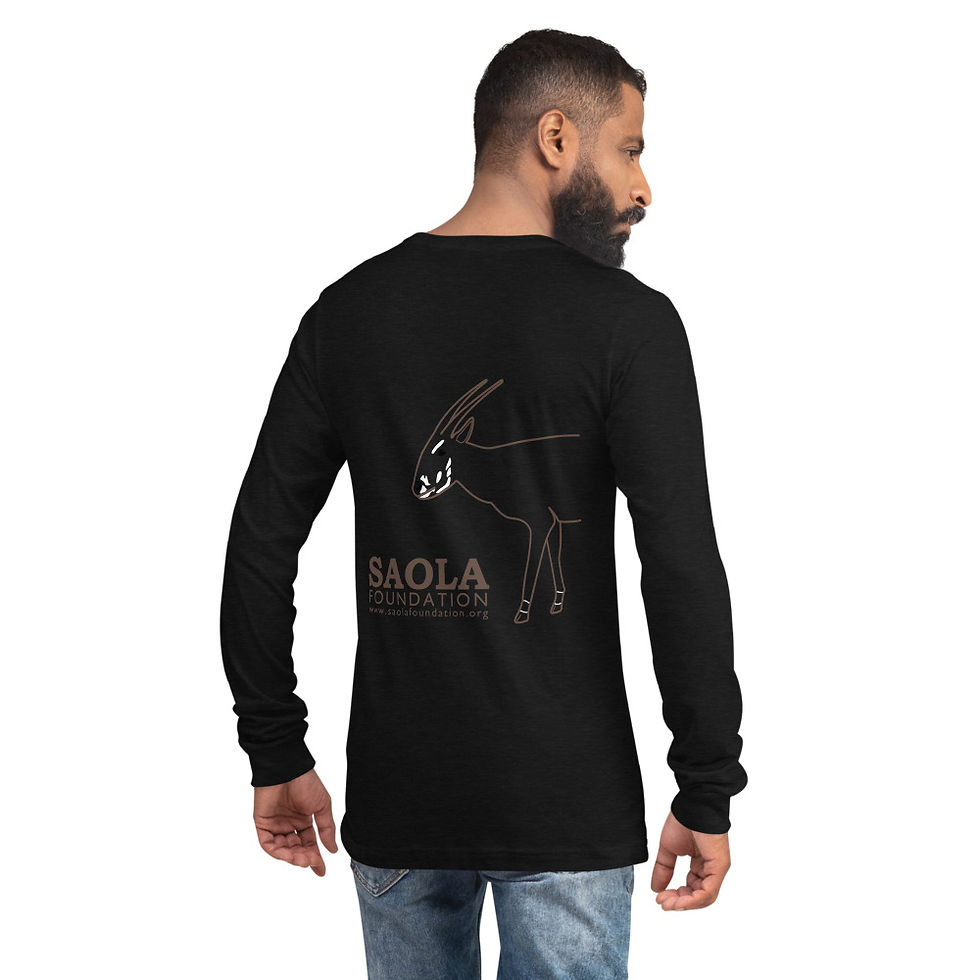 Thumbnail: Saola Foundation Long Sleeve Shirt - Outline Design