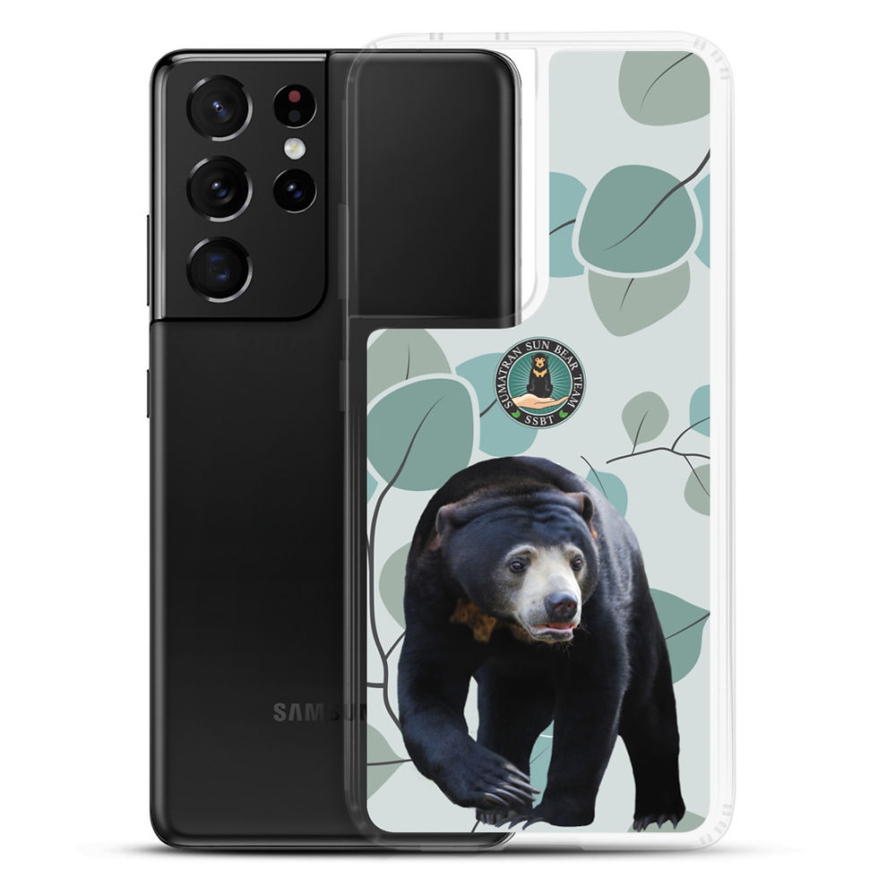 Thumbnail: Sumatran Sun Bear Team Samsung Phone Case - Walking Bear Design