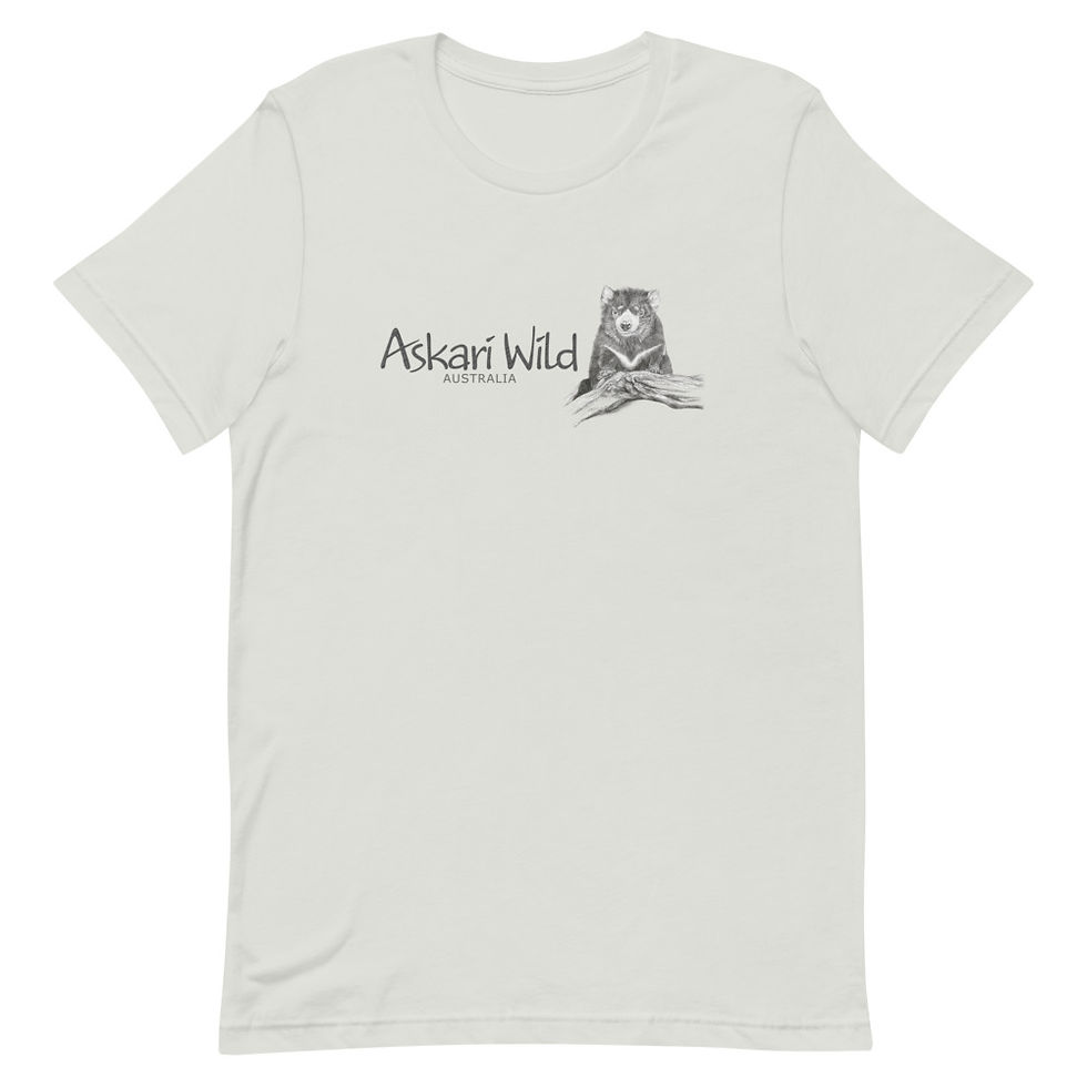 Thumbnail: Askari Wild Unisex T-Shirt - Aussie Sketch Series Tas Devil Design