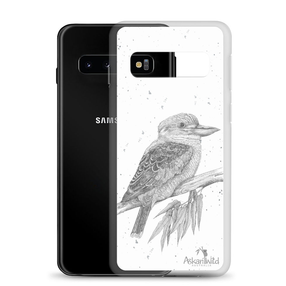 Thumbnail: Askari Wild Samsung Phone Case - Aussie Sketch Series Kookaburra Design
