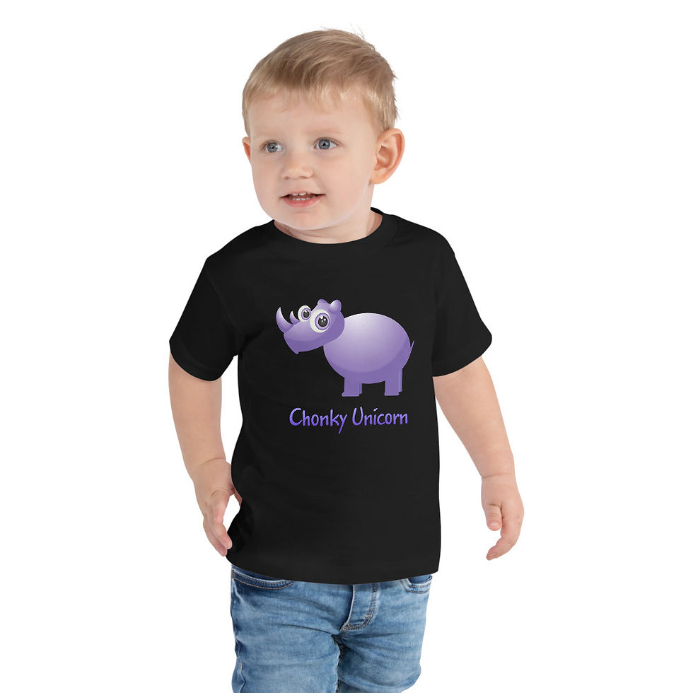 Thumbnail: Askari Wild Toddler T-Shirt - Chonky Unicorn