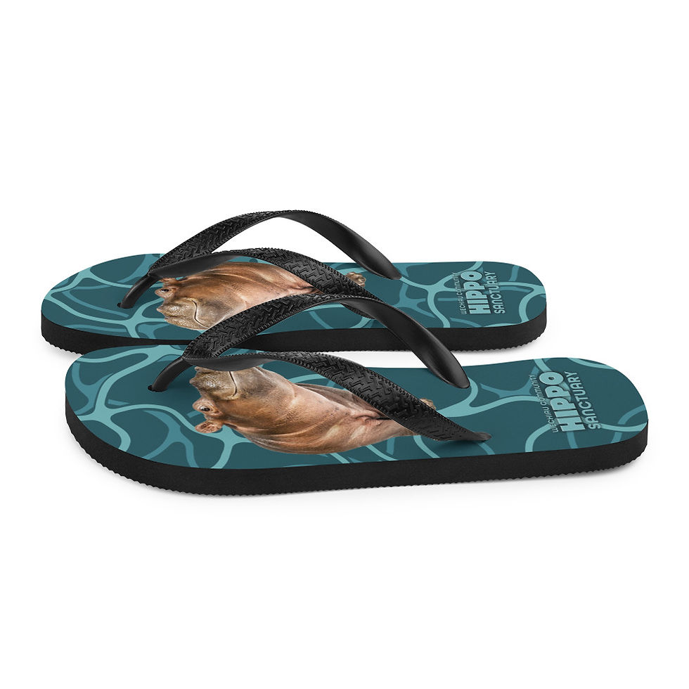 Thumbnail: Wechiau Hippo Flip Flops - Baby Hippo Design