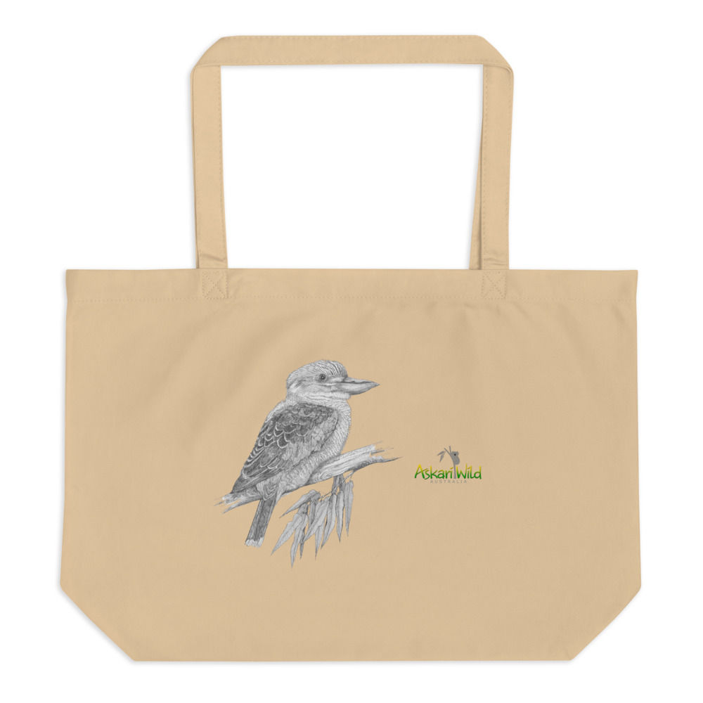Askari Wild Tote Bag - Aussie Sketch Series Kookaburra Design