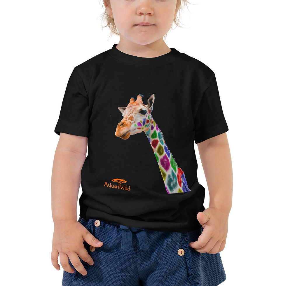Thumbnail: Askari Wild Toddler T-Shirt - Rainbow Giraffe