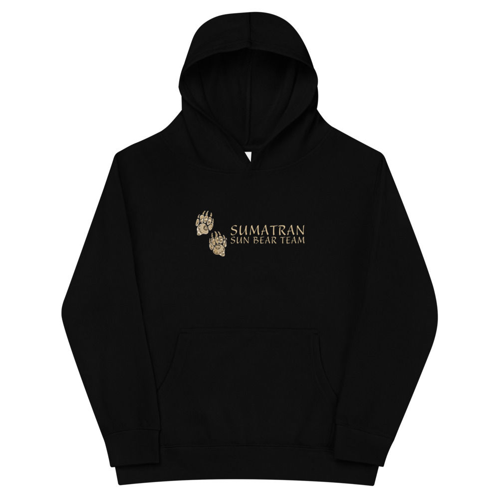 Sumatran Sun Bear Team Youth Hoodie - Bear Paw Design