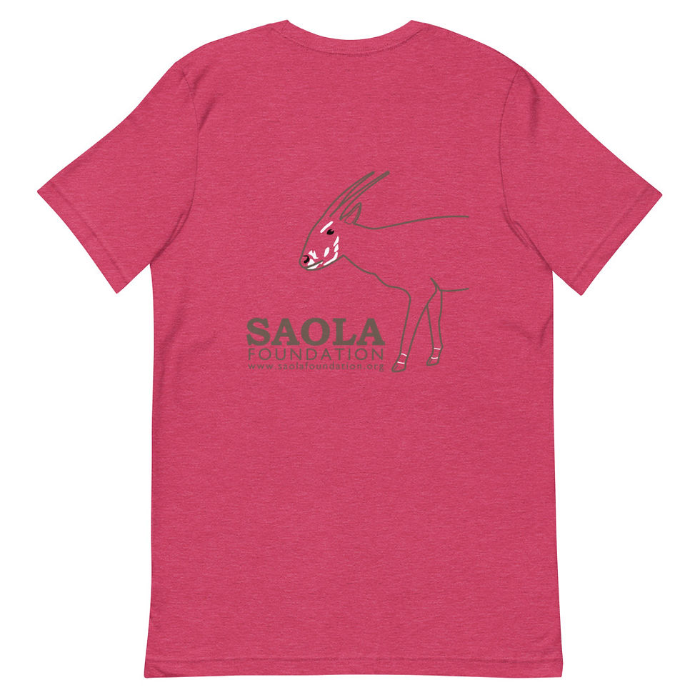 Thumbnail: Saola Foundation Unisex Soft Blend T-Shirt - Outline Design