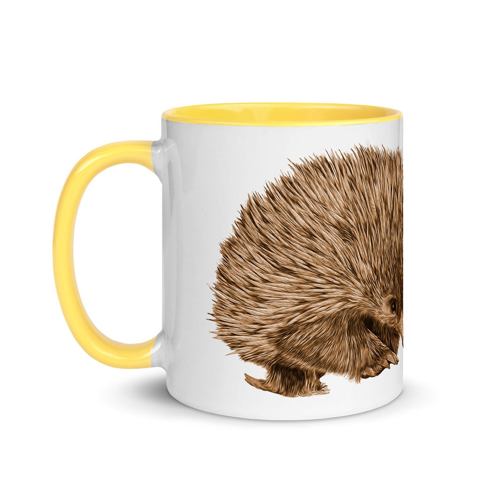 Thumbnail: Askari Wild Mug - Aussie Sketch Series Echidna and Ants Design