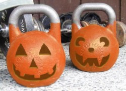 pumpkin kettlebells