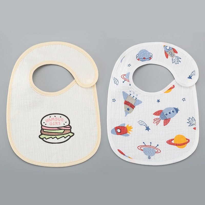 Thin Kids' Bib - Pure Cotton Waterproof Gauze Towel