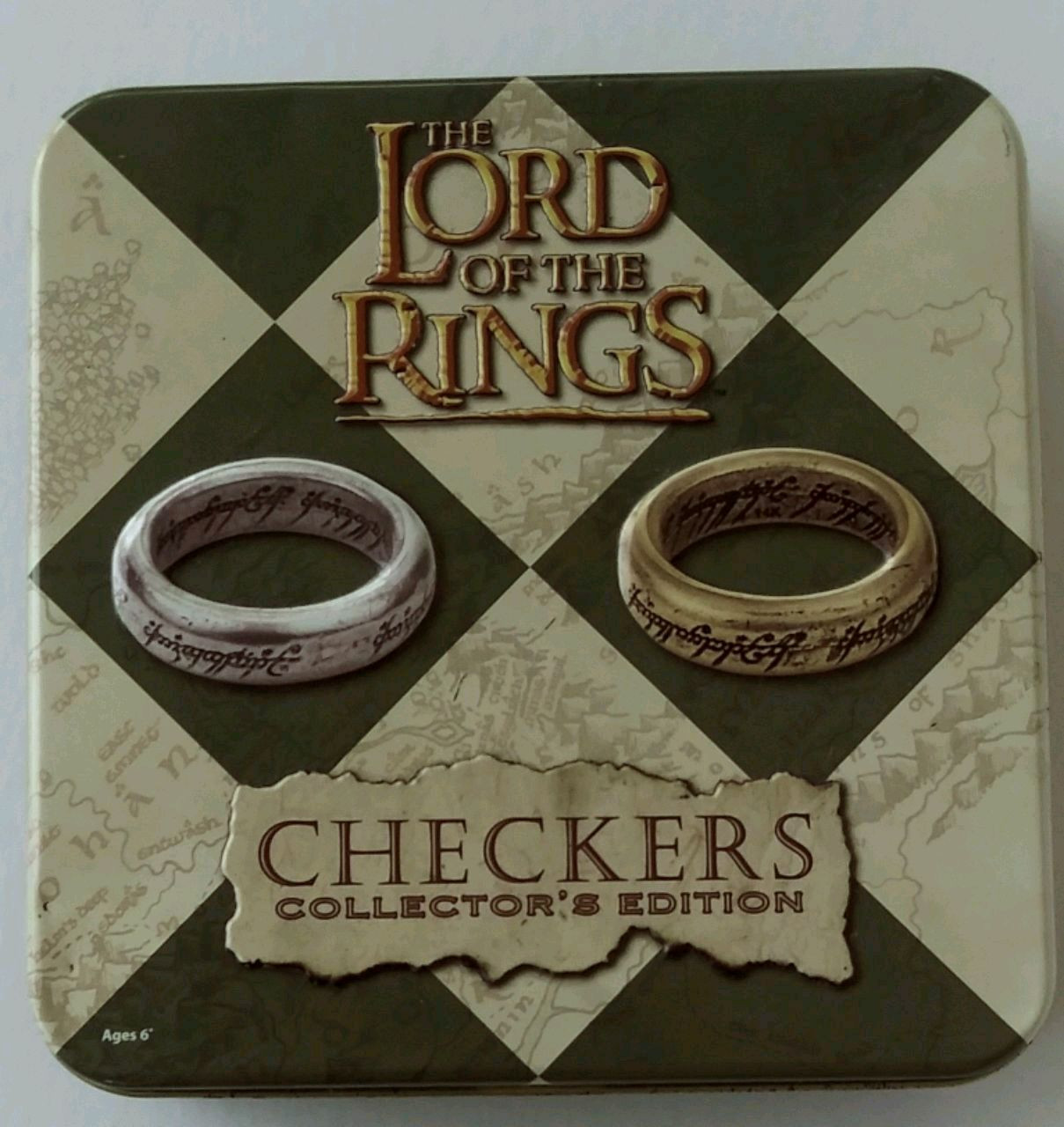 Lord Of The Rings Checkers Set Collector's Edition