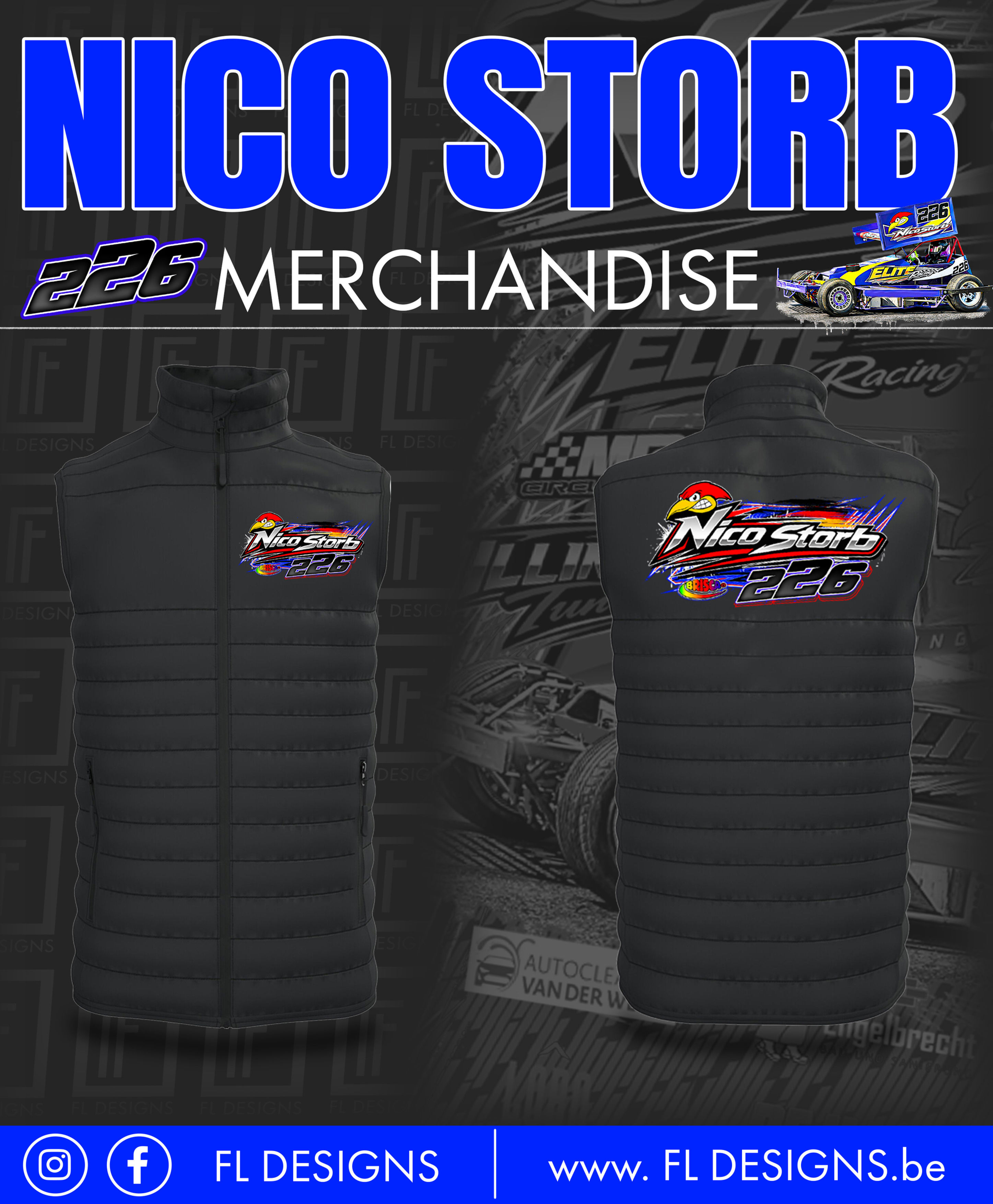 Kinder gewatteerde padded bodywarmer #226 Nico Storb