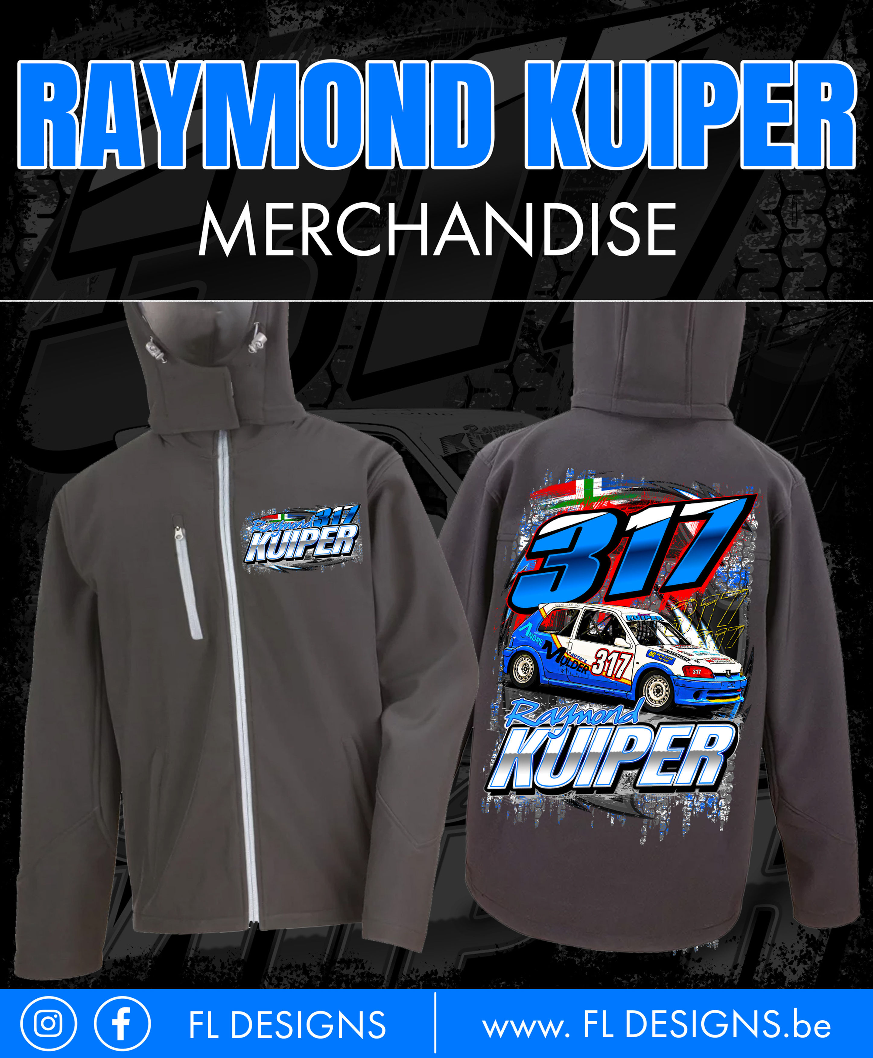 Dames softshell jas 3 laags met kap #317 Raymond Kuiper