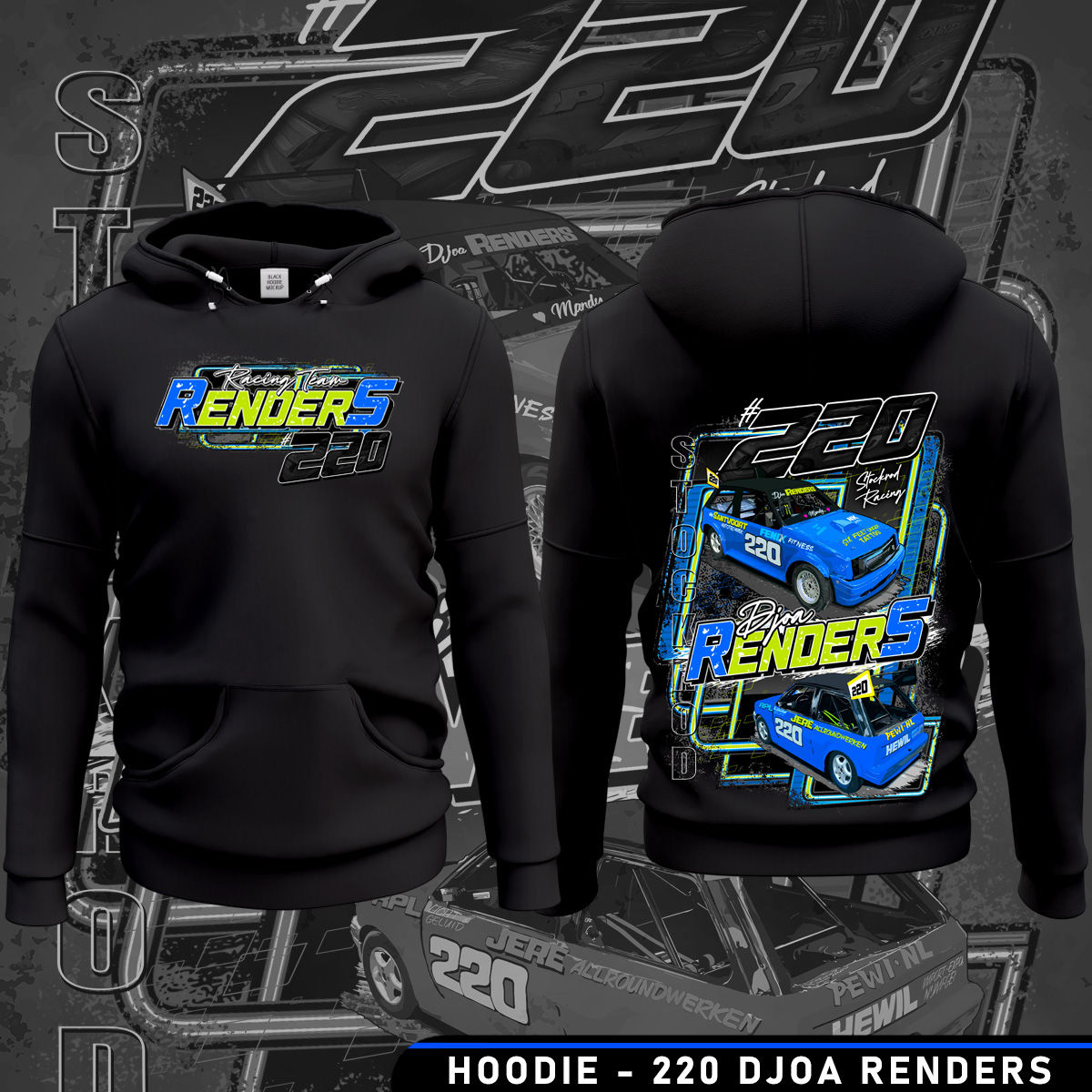 Hoodie #220 Racing Team Renders