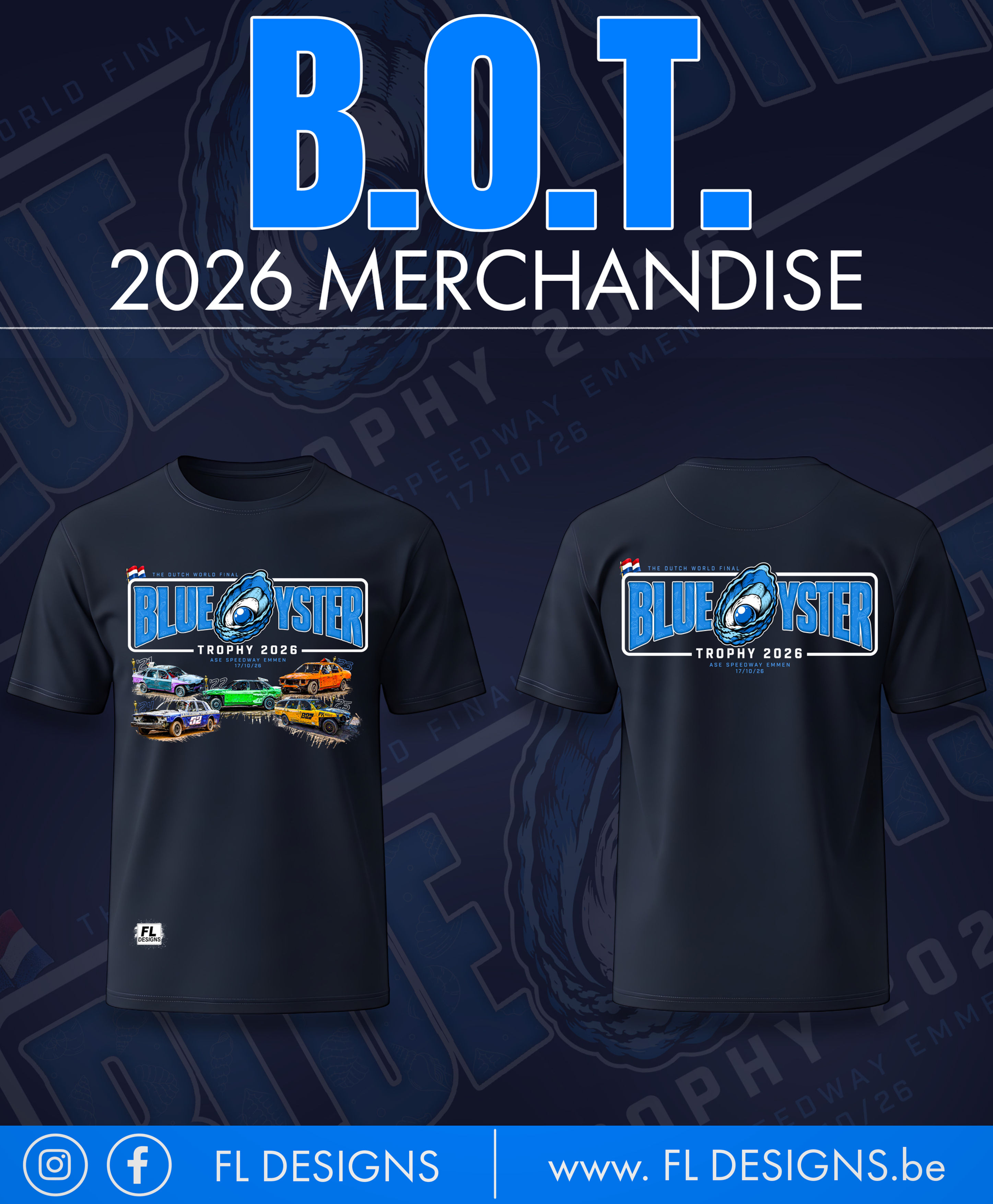 Heren T-Shirt Blue Oyster Trophy Emmen 2026