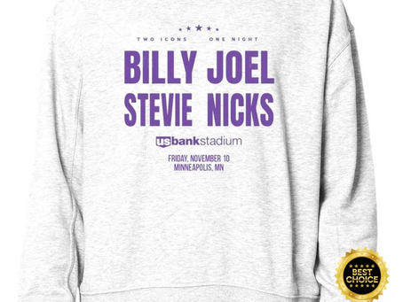 Billy Joel And Stevie Nicks Minneapolis Us Bank Stadium Concerts Sweatshirt