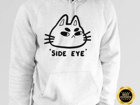 Chocolettchoo Side Eye Cat Hoodie